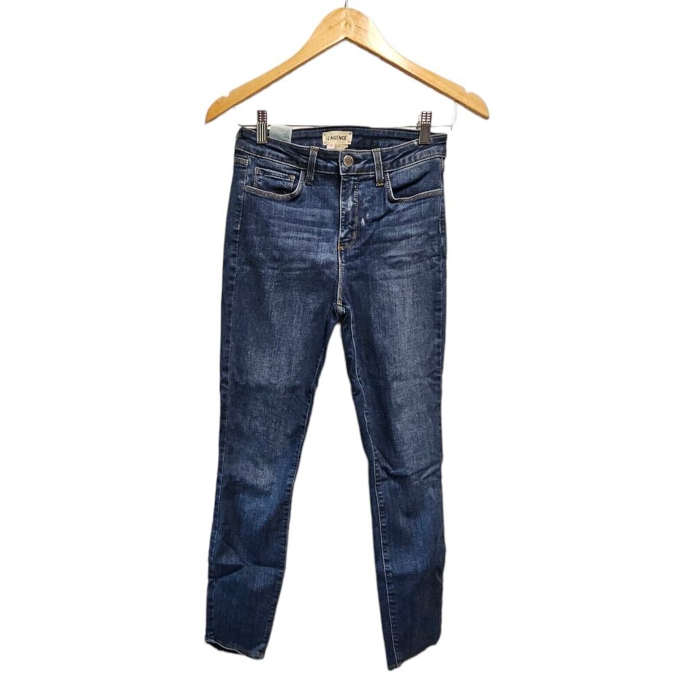 L'agence Margot Jeans High Rise Ankle Skinny Denim Dark‎ Vintage 26